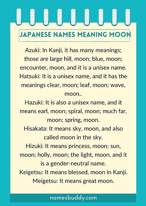 50 Japanese Names Meaning Moon Ice And Snow NamesBuddy