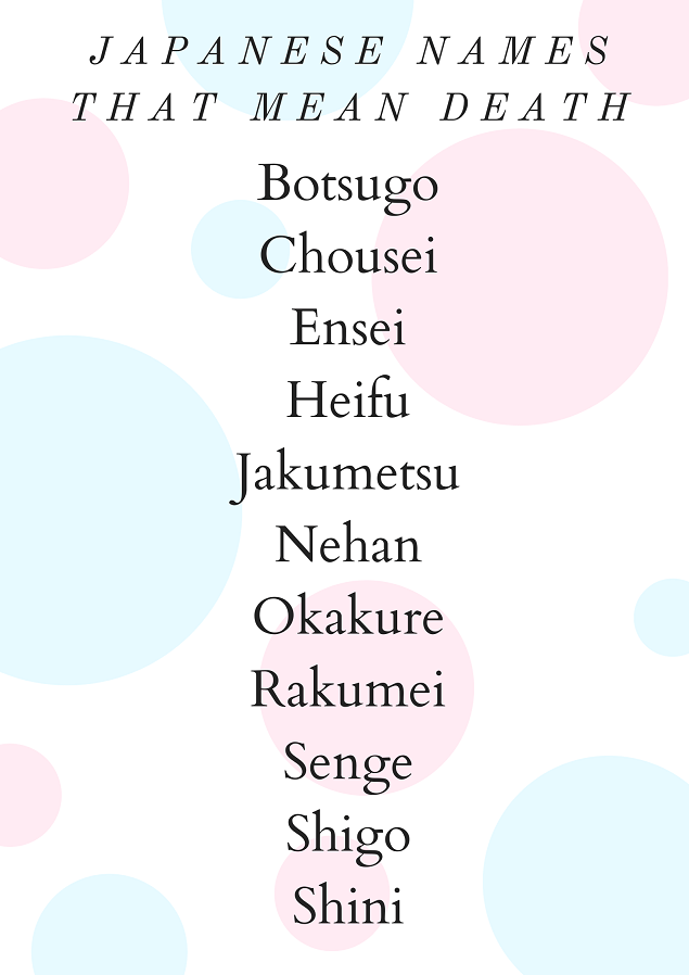 60 Japanese Names That Mean Death And Demon NamesBuddy