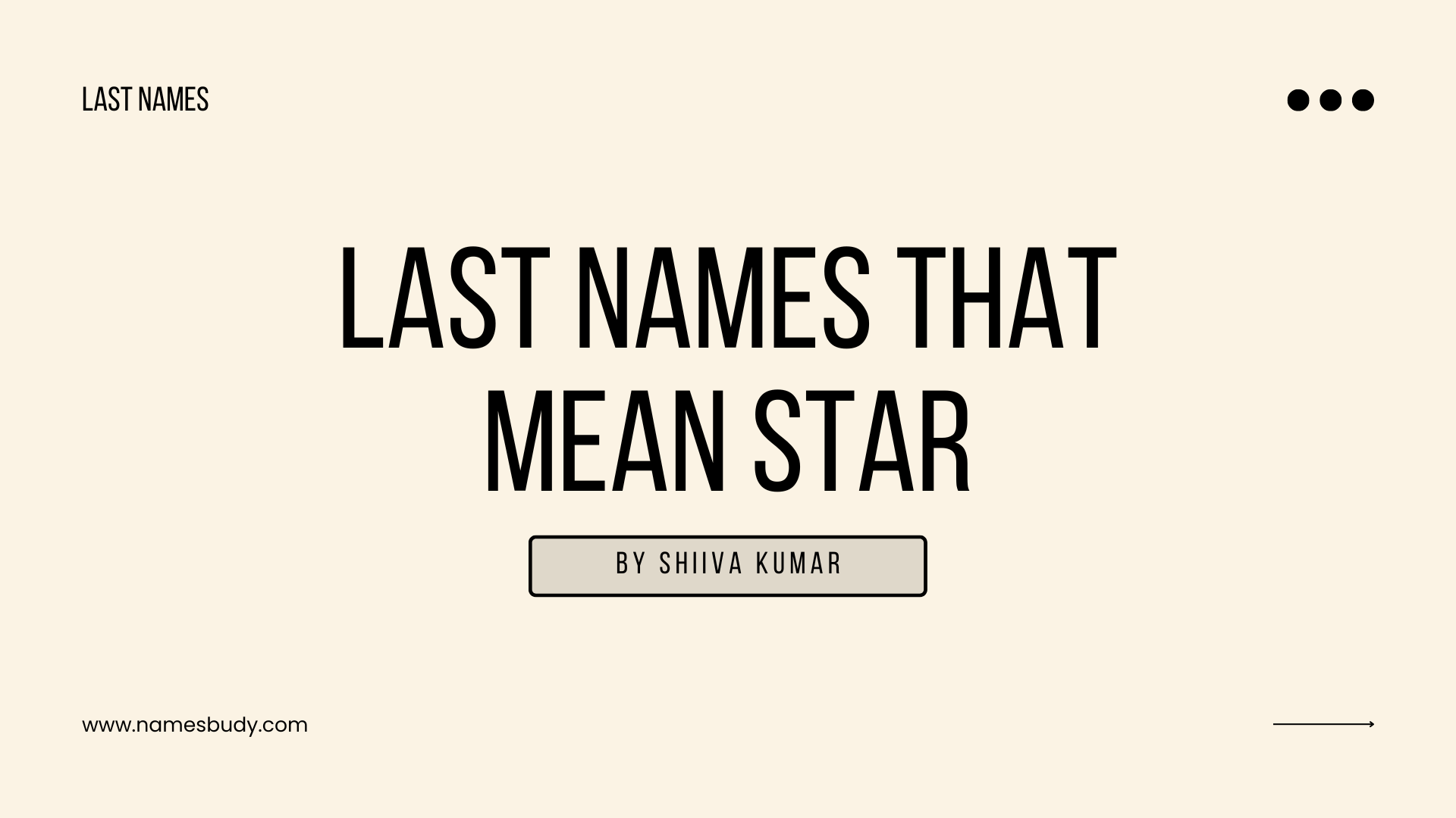 20 Last Names That Mean Star NamesBuddy