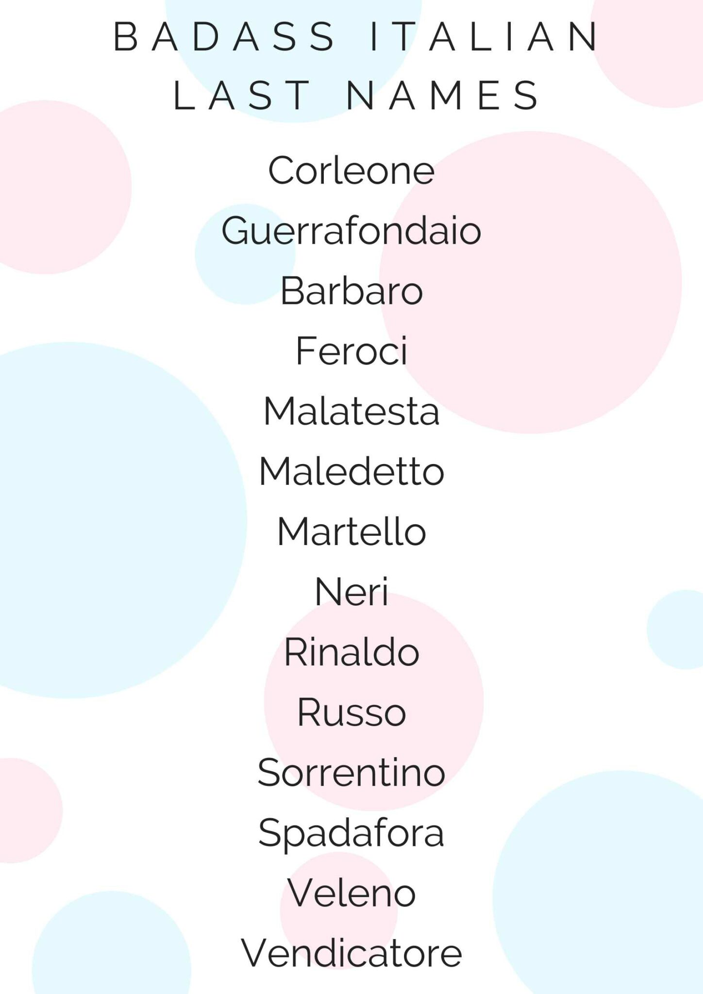 A Comprehensive Guide To Italian Surname Interpretation.