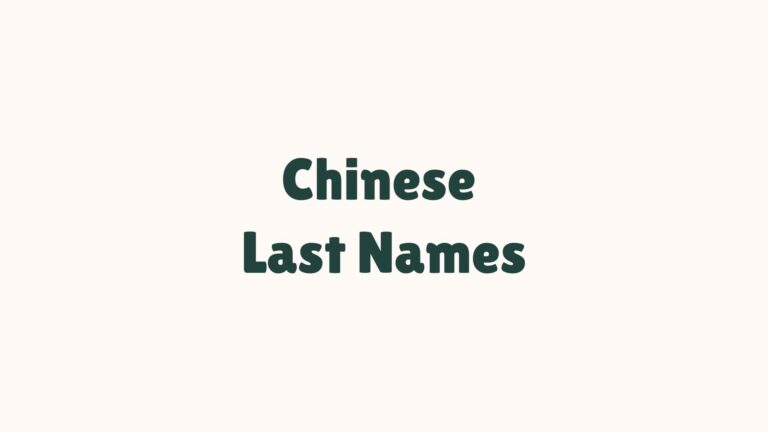 100 Popular Chinese Last Names