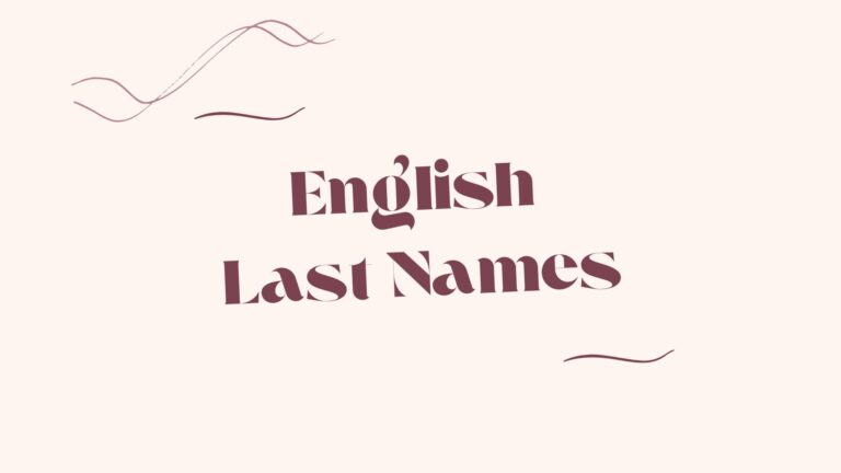 100 Popular English Last Names