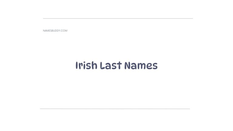 100 Cool Irish Last Names