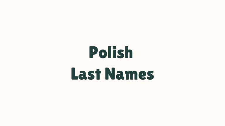 100 Cool Polish Last Names