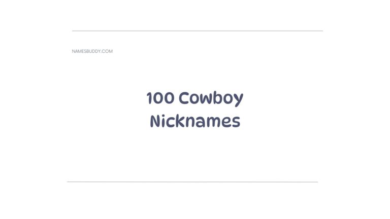 100+ Cool Cowboy Nicknames