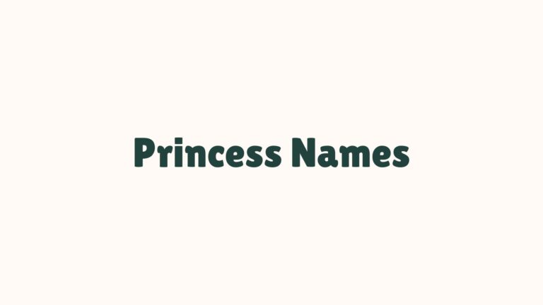 100+ Princess Names Collection