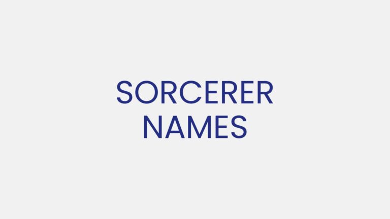 100+ Cool Sorcerer Names Collection