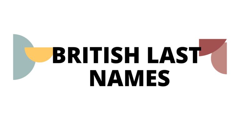 100 Cool British Last Names