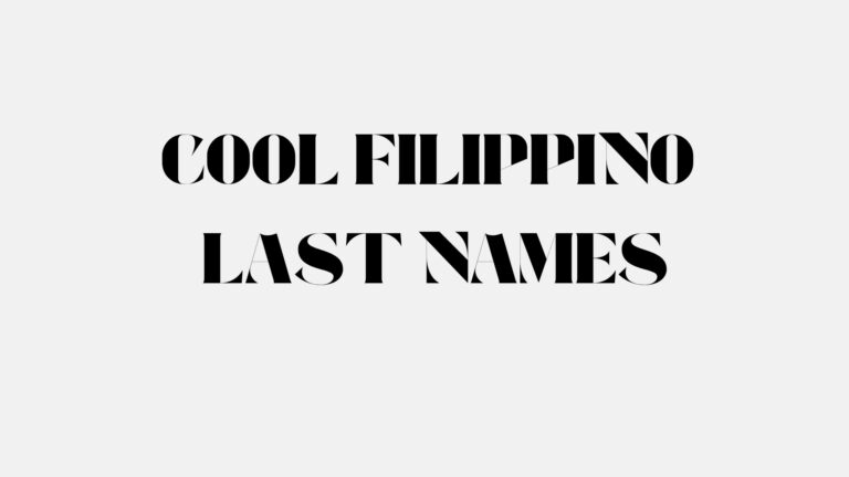 100 Cool Filippino last Names