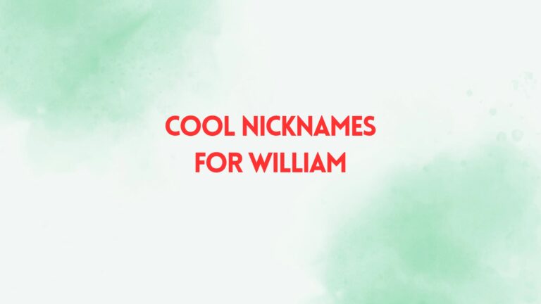 100 Cool Nicknames For William