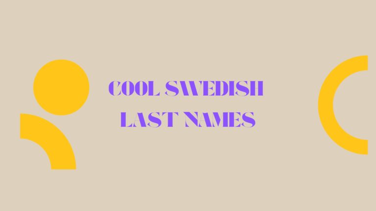 100 Cool Swedish Last Names