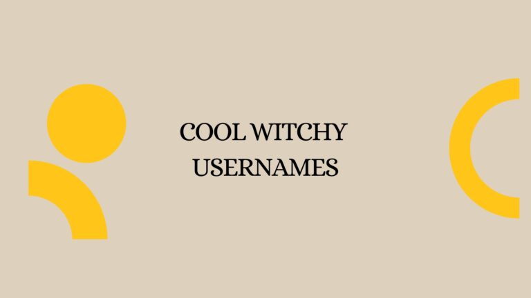 100 Cool Witchy Usernames