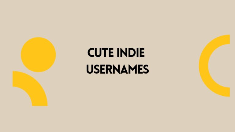 100 Cute Indie Usernames