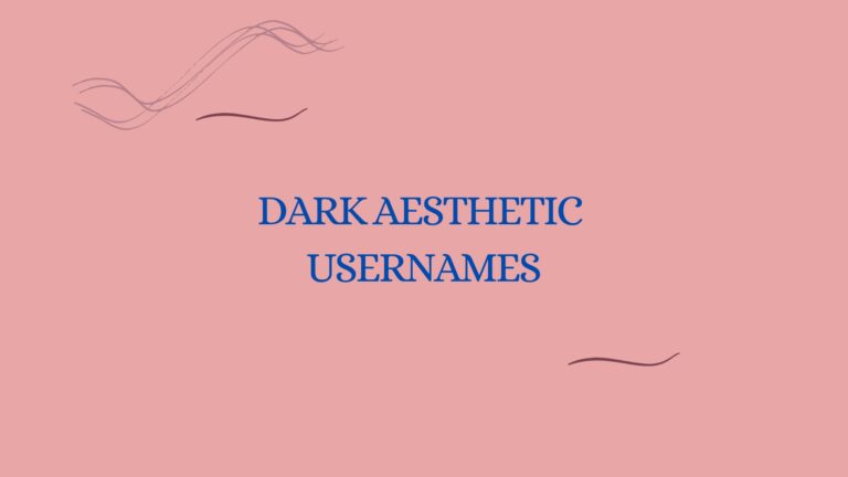 100 Dark Aesthetic Usernames