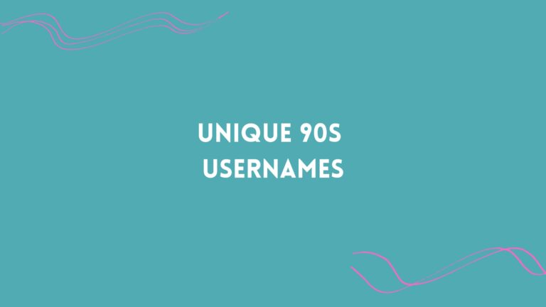 100 Unique 90s Usernames