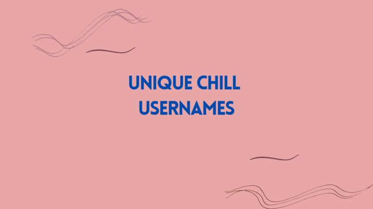 100 Unique Chill Usernames