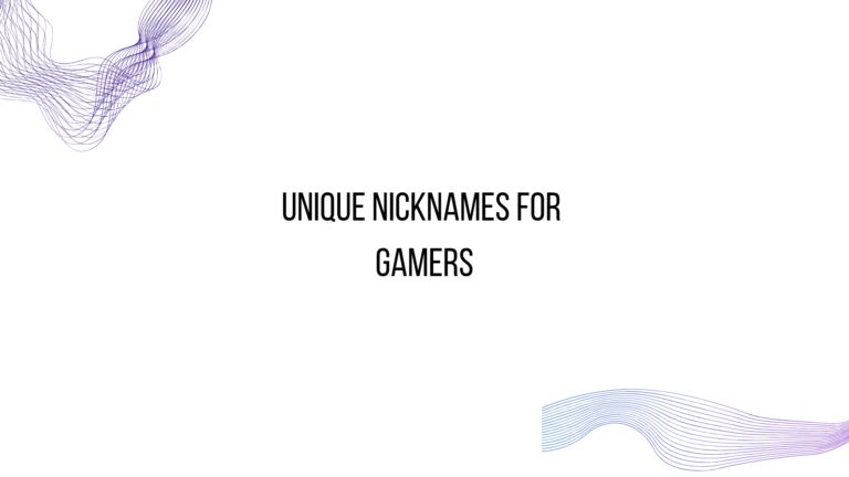 100 Unique Nicknames For Gamers