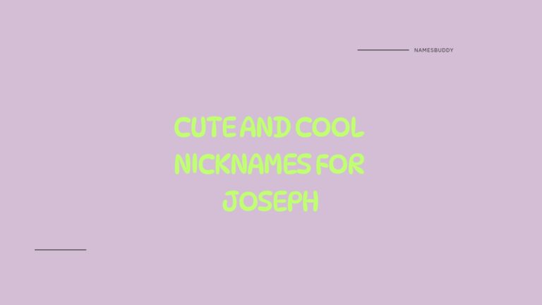 100 Cute And Cool Nicknames For Joseph