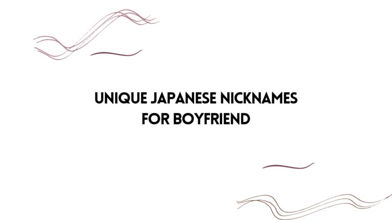 100 Unique Japanese Nicknames For Boyfriend